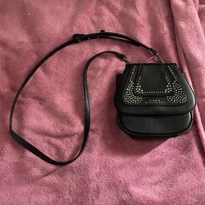 Studded Black Crossbody Bag